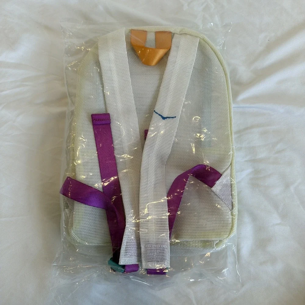 HOKA Foot Locker XC Championship White Colorblock Mesh Backpack‎ Bag
